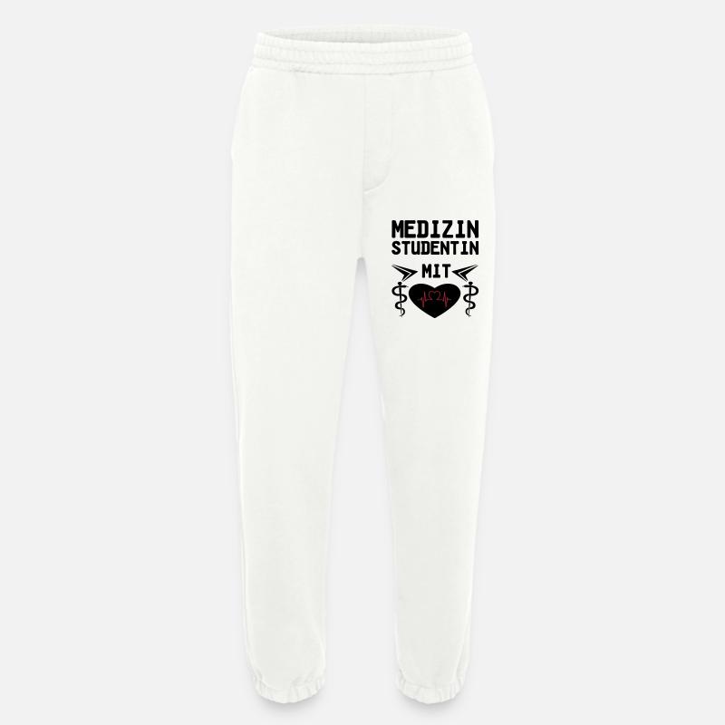 Medizinstudentin mit Herz Geschenk - Heavyweight Jogginghose - made by SPREAD  - OFF WHITE