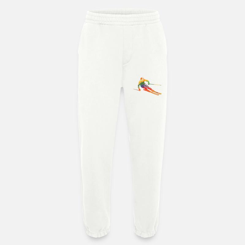 Farbiger Skifahrer - Heavyweight Jogginghose - made by SPREAD  - OFF WHITE