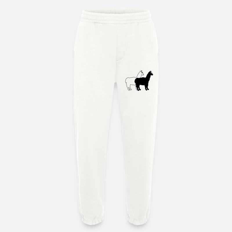 witzige Alpakas  - Heavyweight Jogginghose - made by SPREAD  - OFF WHITE