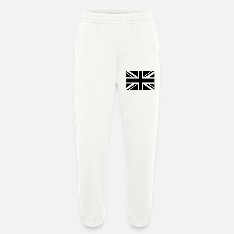 British Flag - Heavyweight Jogging Pants - made by SPREAD  - OFF WHITE