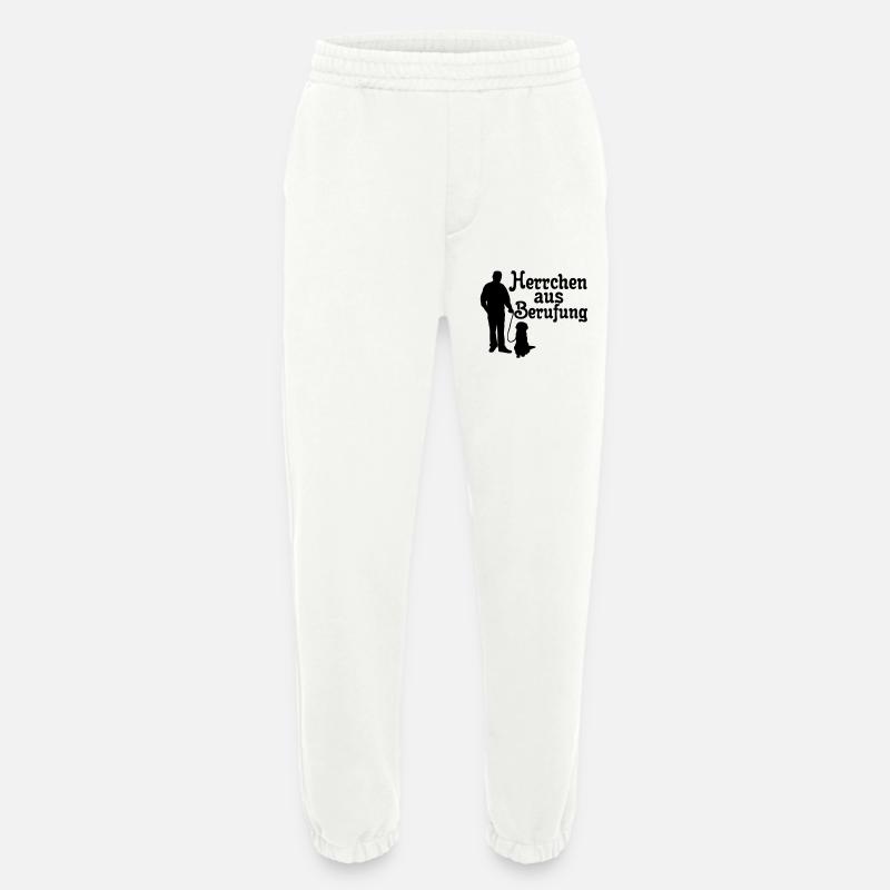 Herrchen aus Berufung, Hund, Tier, Geschenk - Heavyweight Jogginghose - made by SPREAD - OFF WHITE
