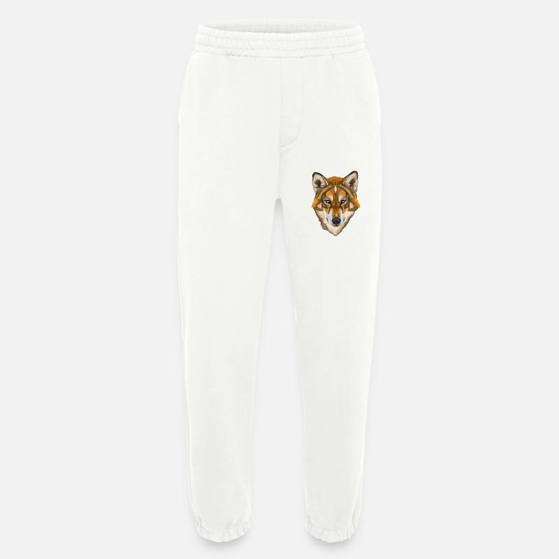 wolf - Heavyweight Jogging Pants - made by SPREAD - OFF WHITE