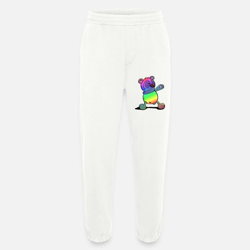 Bunter Pandabär - Dab Dance - Dabbing - Panda - Heavyweight Jogginghose - made by SPREAD - OFF WHITE