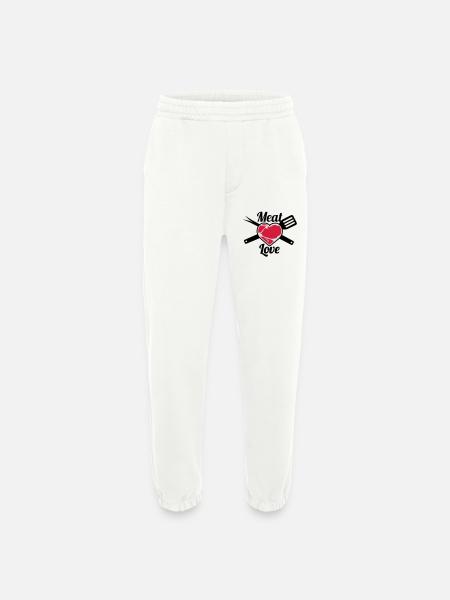 Meat Love - Heavyweight Jogginghose - made by SPREAD  - OFF WHITE