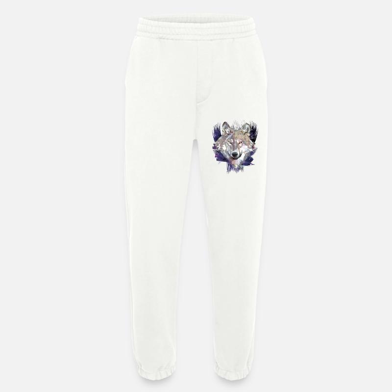 Wolf | Tier | Grauer Wolf - Heavyweight Jogginghose - made by SPREAD  - OFF WHITE