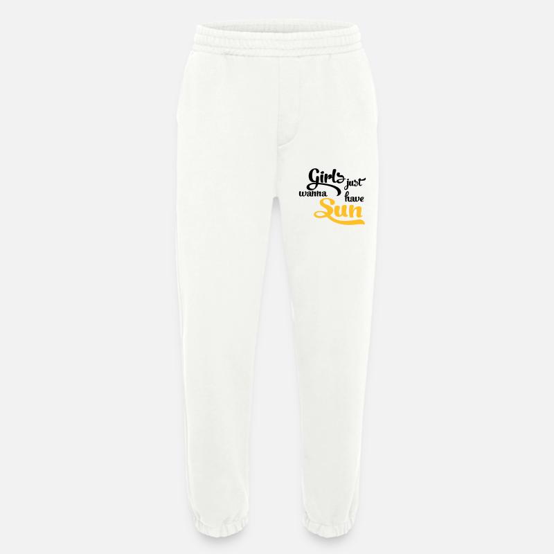 Soleil - Pantalon de jogging bio épais fabriqué en UE - OFF WHITE