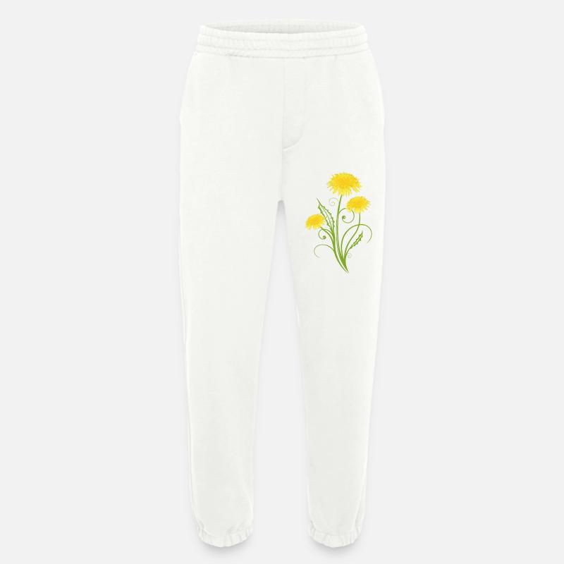 Realistic dandelion, Löwenzahn, Pusteblume - Heavyweight Jogginghose - made by SPREAD - OFF WHITE