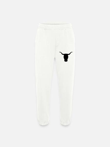 Bull's Head - Heavyweight Jogging Pants - made by SPREAD - OFF WHITE
