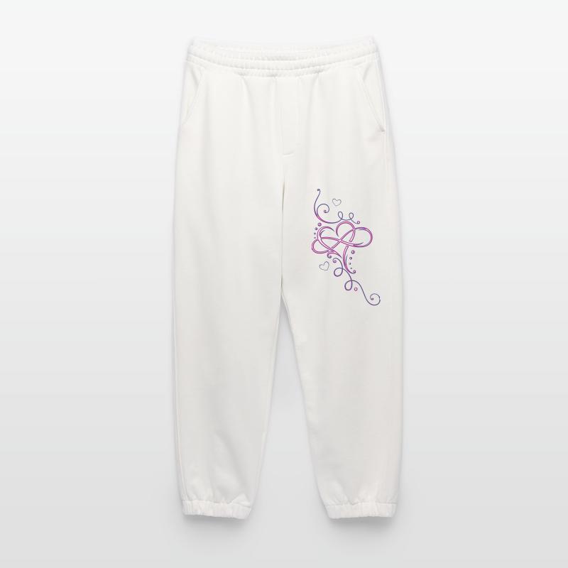Heart tribal with infinity loop, infinity Heavyweight Jogging Pants - made by SPREAD 