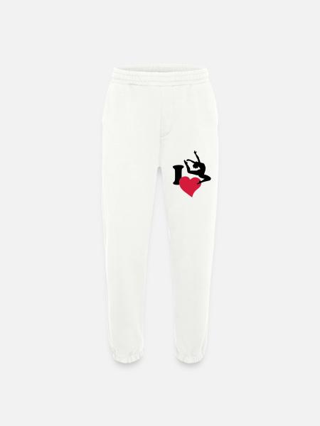 I love to dance - Heavyweight Jogging Pants - made by SPREAD - OFF WHITE