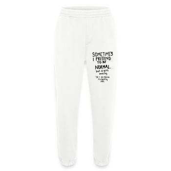 Awesome - Normal is Boring - Heavyweight Jogging Pants - made by SPREAD  - OFF WHITE - Front