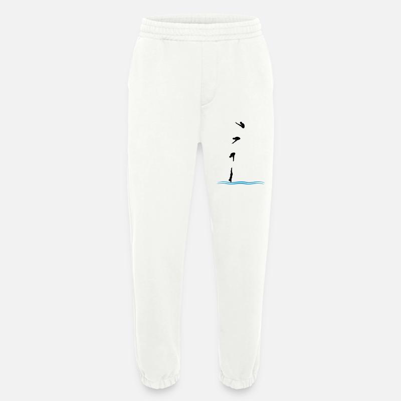 High diving - Heavyweight Jogging Pants - made by SPREAD  - OFF WHITE
