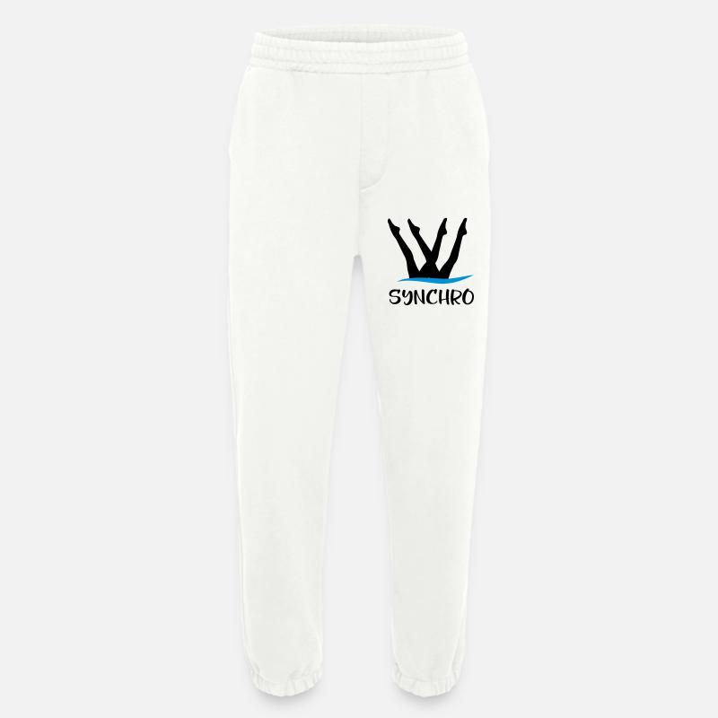 Nage synchrone - Pantalon de jogging bio épais fabriqué en UE - OFF WHITE