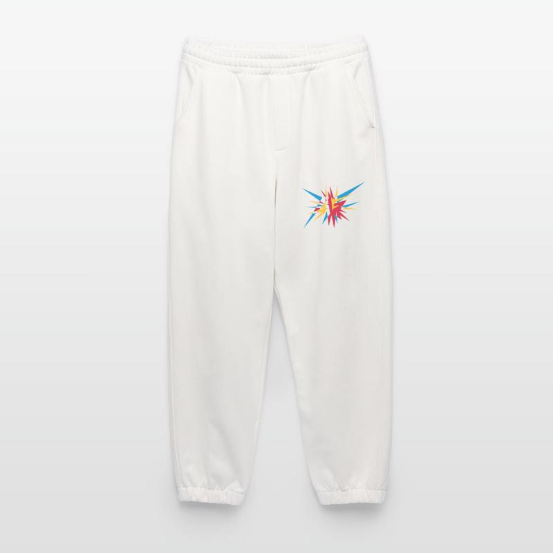 Explosion and rays Heavyweight Jogging Pants - made by SPREAD 