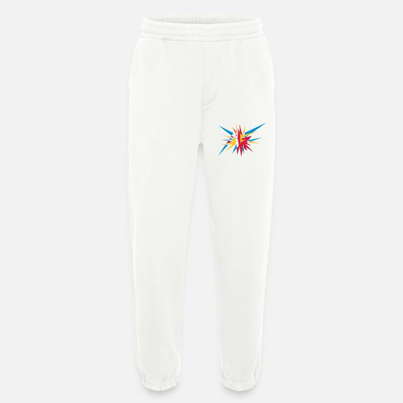 Explosion und Strahlen - Heavyweight Jogginghose - made by SPREAD  - OFF WHITE