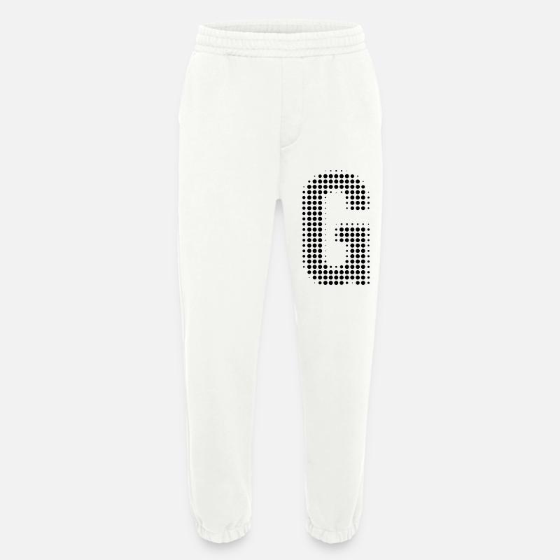 G Buchstabe Anfangsbuchstabe Punkte Geschenk - Heavyweight Jogginghose - made by SPREAD  - OFF WHITE