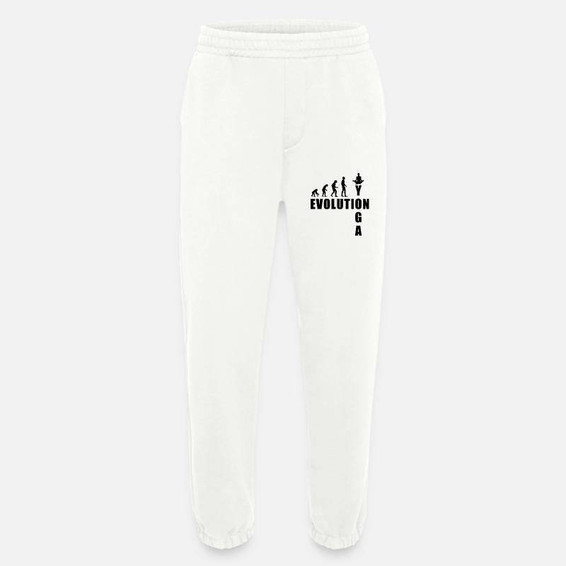 EVOLUTION Yoga Meditation Geschenk - Heavyweight Jogginghose - made by SPREAD  - OFF WHITE