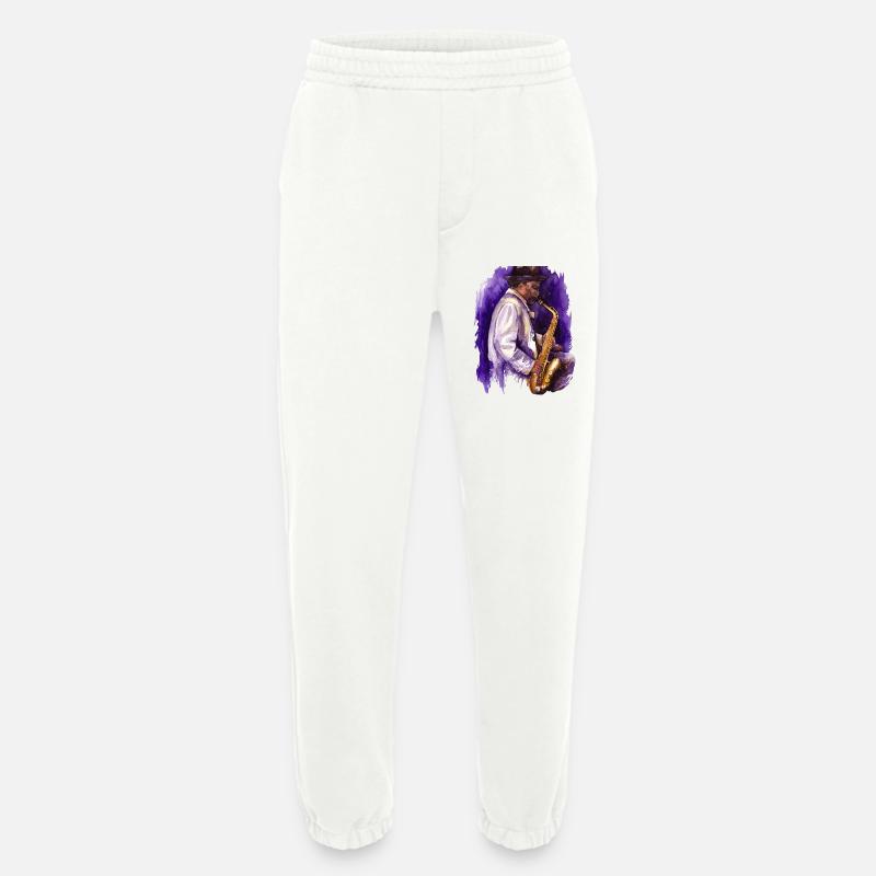 Saxophon - Heavyweight Jogginghose - made by SPREAD  - OFF WHITE