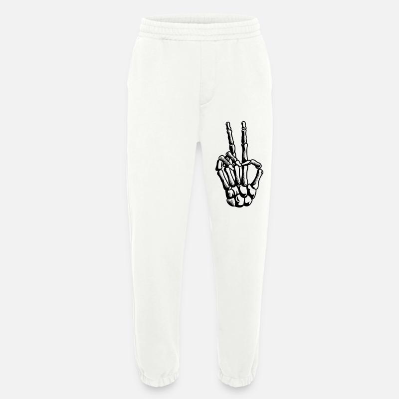 Peace Zeichen, Handzeichen - Heavyweight Jogginghose - made by SPREAD  - OFF WHITE