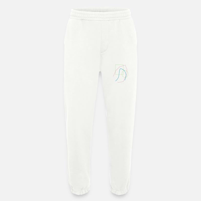 Patterns abstract - Heavyweight Jogging Pants - made by SPREAD  - OFF WHITE