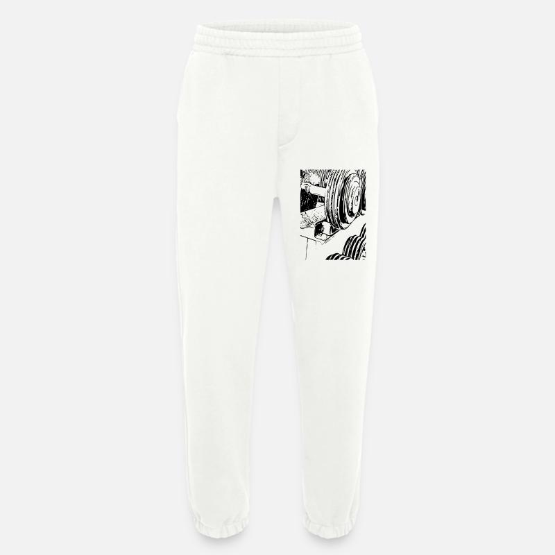 dumbbell - Heavyweight Jogging Pants - made by SPREAD - OFF WHITE