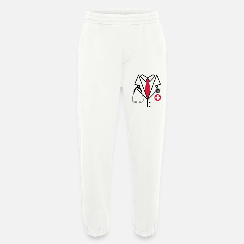 Doktor, Doktor Kostüm - Heavyweight Jogginghose - made by SPREAD  - OFF WHITE