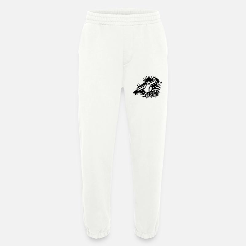 Baseball und Baseballschläger als Graffiti - Heavyweight Jogginghose - made by SPREAD  - OFF WHITE