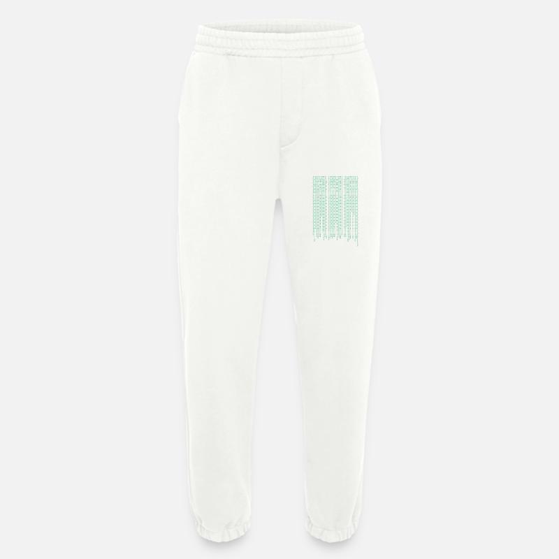 Code de la matrice - Pantalon de jogging bio épais fabriqué en UE - OFF WHITE