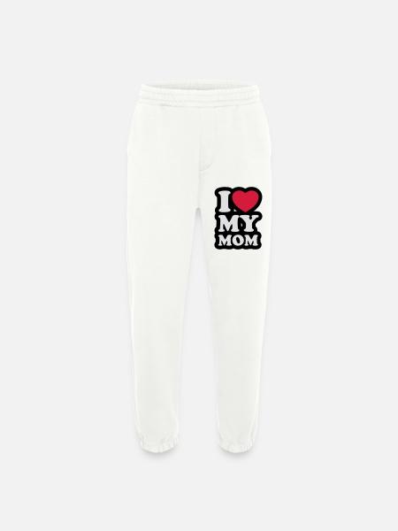 I love my mom - Heavyweight Jogging Pants - made by SPREAD - OFF WHITE
