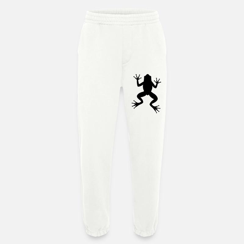 Frog toad tree frog silhouette - Heavyweight Jogging Pants - made by SPREAD  - OFF WHITE
