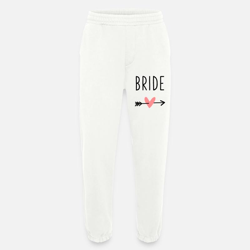 Bride Herz Amor Pfeil Junggesellenabschied - Heavyweight Jogginghose - made by SPREAD  - OFF WHITE