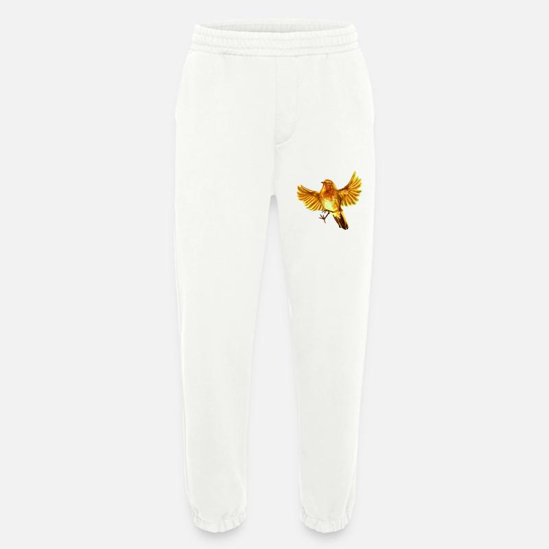 yellow bird - Heavyweight Jogging Pants - made by SPREAD  - OFF WHITE