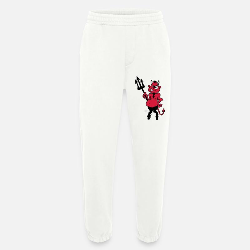 Fat red devil - Heavyweight Jogging Pants - made by SPREAD  - OFF WHITE