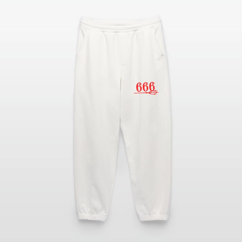 666 Devils Trident Pantalon de jogging bio épais fabriqué en UE