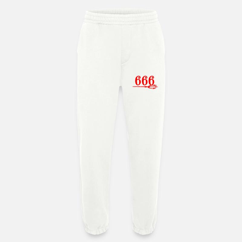 666 Devils Trident - Heavyweight Jogginghose - made by SPREAD  - OFF WHITE