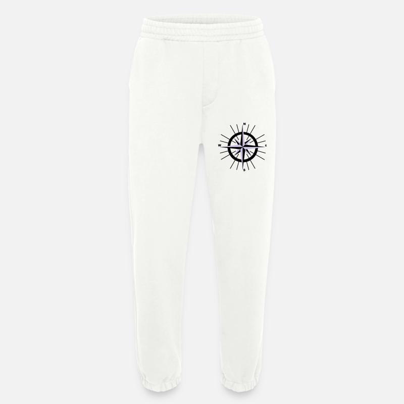 Nautische Kompass - Heavyweight Jogginghose - made by SPREAD  - OFF WHITE