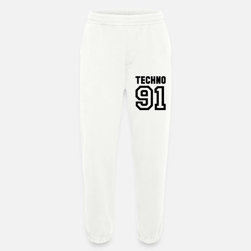 TECHNO - Heavyweight Jogging Pants - made by SPREAD  - OFF WHITE