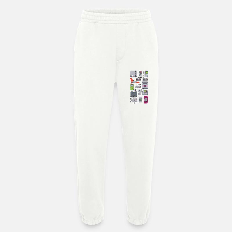 Retrogaming-Konsolen - Heavyweight Jogginghose - made by SPREAD  - OFF WHITE