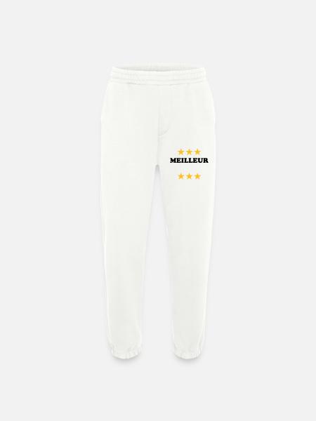 Meilleur (à personnaliser) - Pantalon de jogging bio épais fabriqué en UE - OFF WHITE