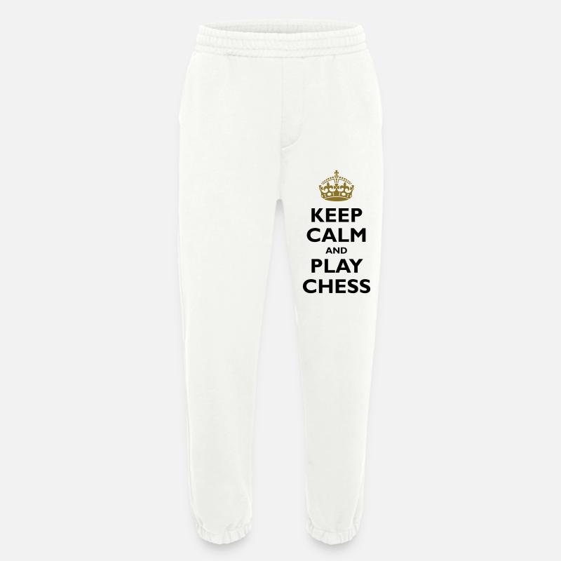 Keep calm and play chess - Heavyweight Jogginghose - made by SPREAD  - OFF WHITE