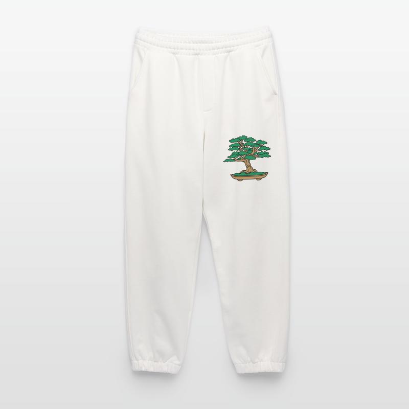 bonsai tree leaves branches small tree Heavyweight Jogging Pants - made by SPREAD 