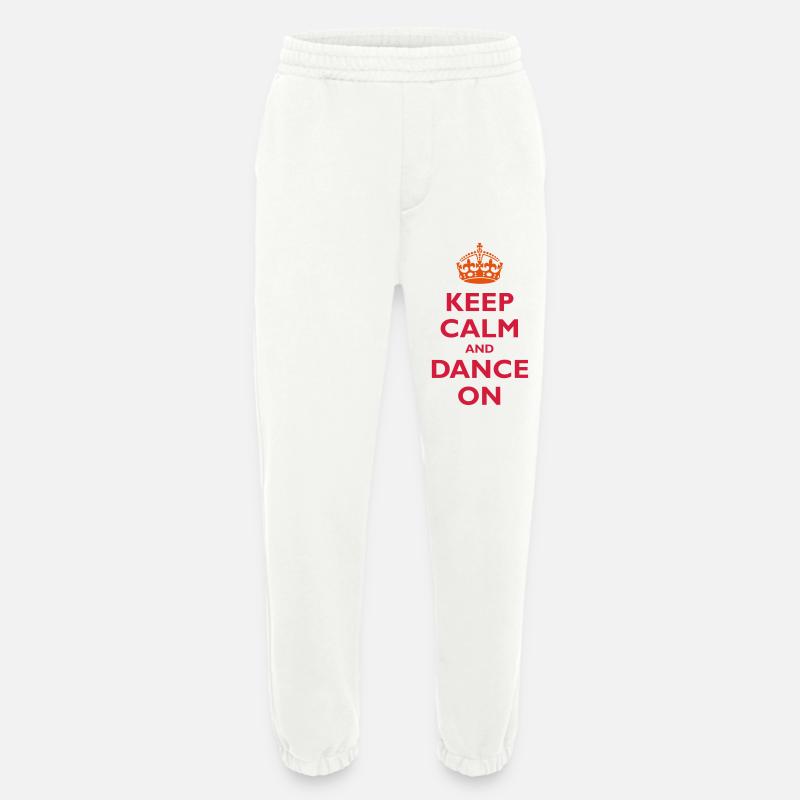 Keep calm and dance on - Heavyweight Jogginghose - made by SPREAD  - OFF WHITE