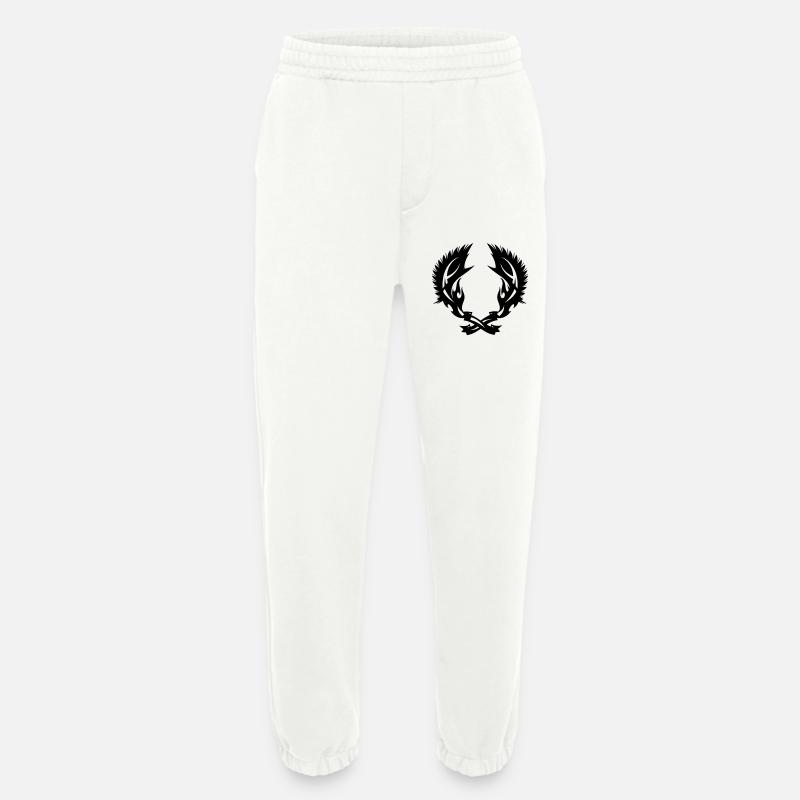 Wing fire emblem - Heavyweight Jogging Pants - made by SPREAD  - OFF WHITE