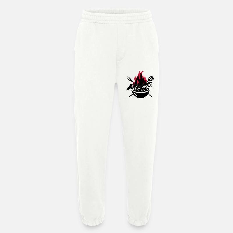 Grill mit Grillbesteck - Heavyweight Jogginghose - made by SPREAD  - OFF WHITE