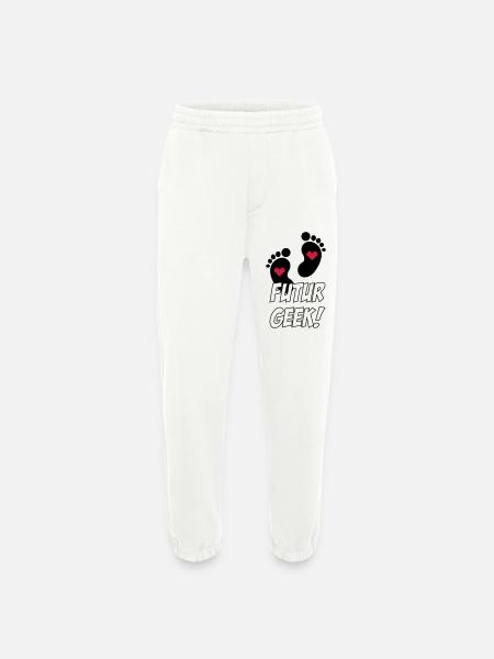 Futur Geek ! - Pantalon de jogging bio épais fabriqué en UE - OFF WHITE