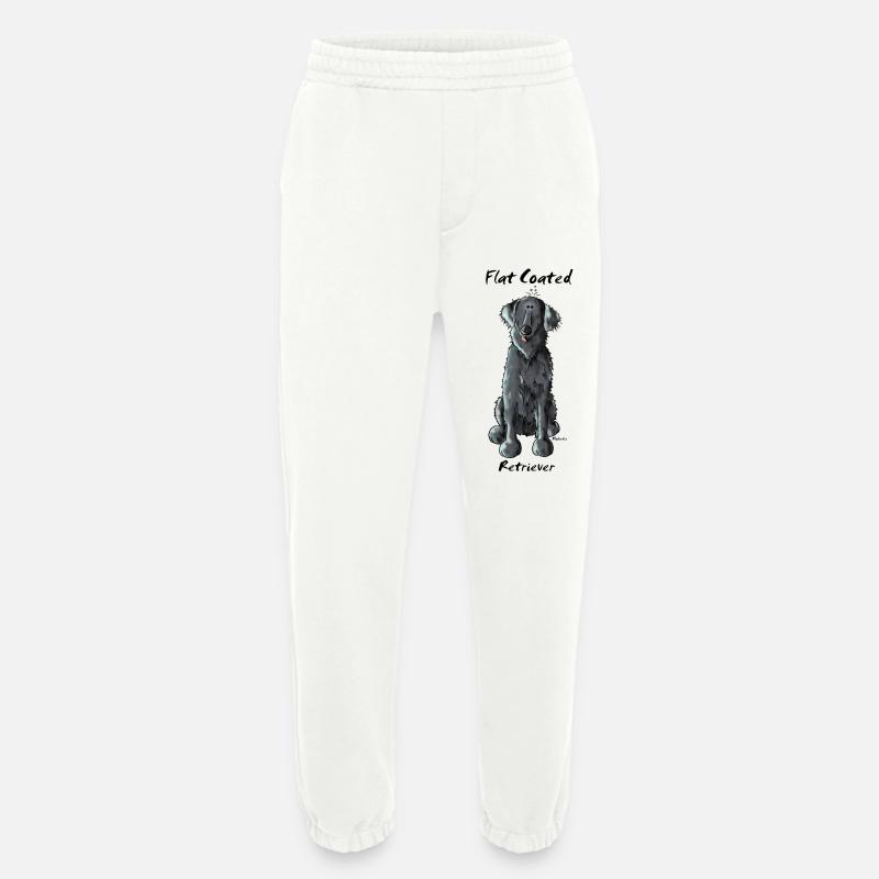Witziger Flat Coated Retriever - Hund - Heavyweight Jogginghose - made by SPREAD  - OFF WHITE