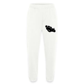 motorcycle - Heavyweight Jogging Pants - made by SPREAD  - OFF WHITE - Front