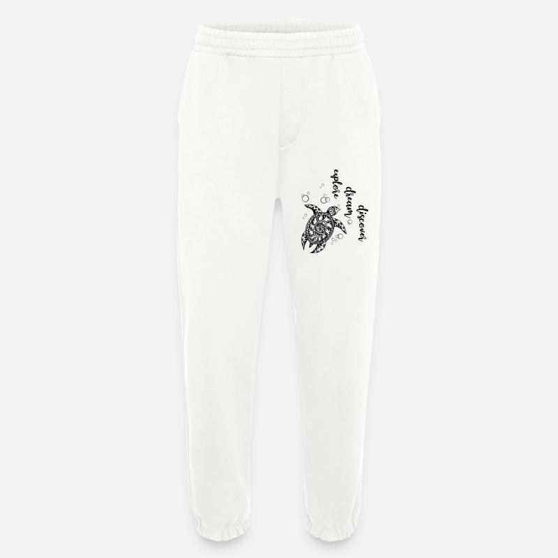 Explore Dream Discover - Turtle - Heavyweight Jogginghose - made by SPREAD  - OFF WHITE