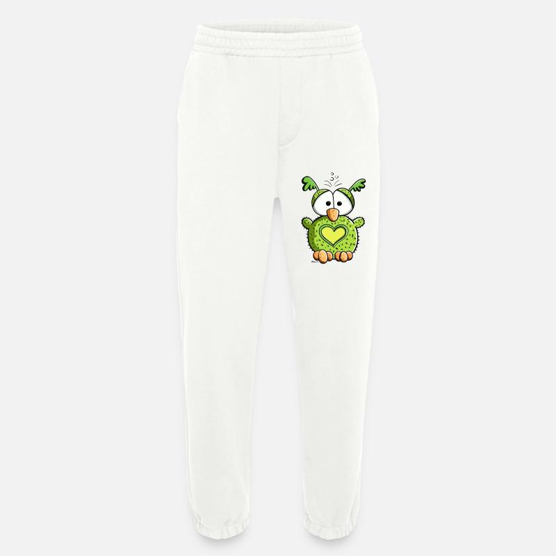 Verliebte Eule - Heavyweight Jogginghose - made by SPREAD  - OFF WHITE