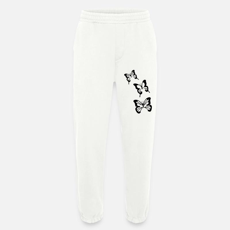 Schmetterlinge - Heavyweight Jogginghose - made by SPREAD  - OFF WHITE